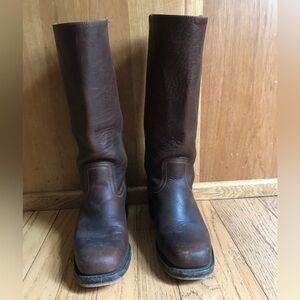 Frye Campus 14L boots in blazer brown